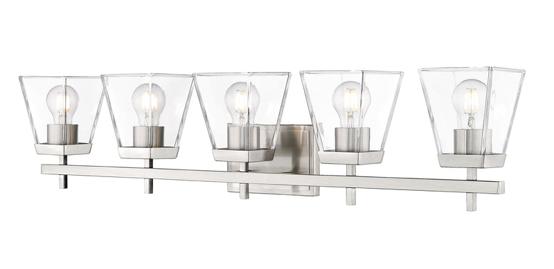 Lauren 5 Light 39" Vanity in Brushed Nickel