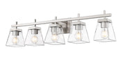 Lauren 5 Light 39" Vanity in Brushed Nickel
