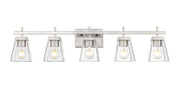 Lauren 5 Light 39" Vanity in Brushed Nickel