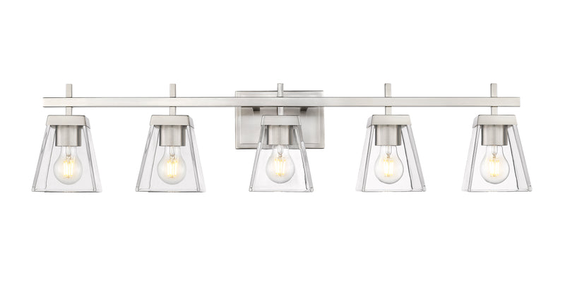 Lauren 5 Light 39" Vanity in Brushed Nickel