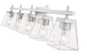 Lauren 5 Light 39" Vanity in Brushed Nickel