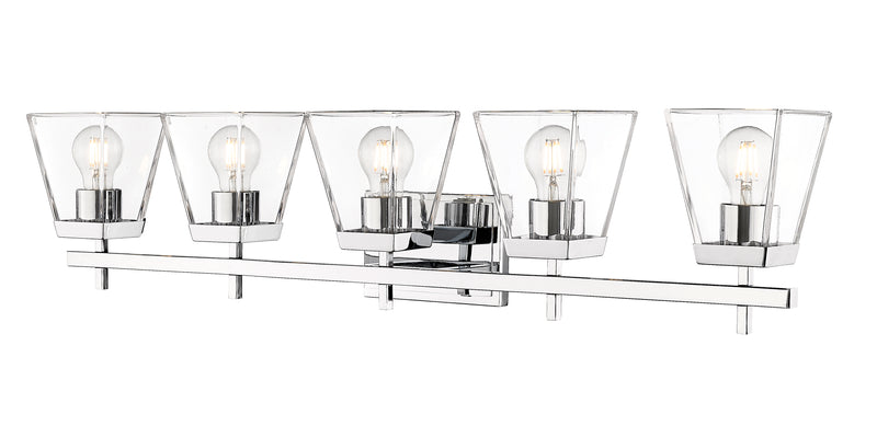 Lauren 5 Light 39" Vanity in Chrome