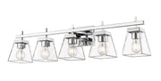 Lauren 5 Light 39" Vanity in Chrome