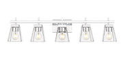 Lauren 5 Light 39" Vanity in Chrome