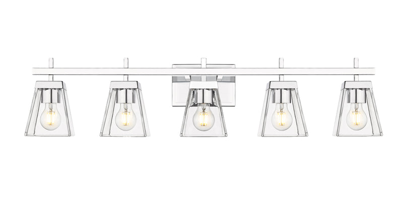 Lauren 5 Light 39" Vanity in Chrome