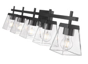 Lauren 5 Light 39" Vanity in Matte Black