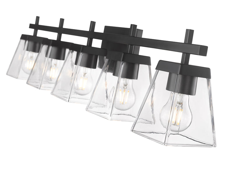 Lauren 5 Light 39" Vanity in Matte Black