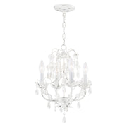 Sofia 4-Light Petite Chandelier in Hand Applied Antique White