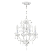 Sofia 4-Light Petite Chandelier in Hand Applied Antique White