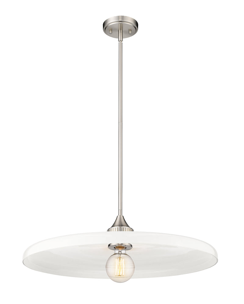 Paloma 1 Light 24" Pendant in Brushed Nickel