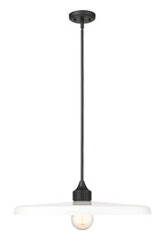 Paloma 1 Light 24" Pendant in Matte Black