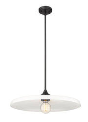 Paloma 1 Light 24" Pendant in Matte Black