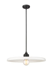 Paloma 1 Light 24" Pendant in Matte Black