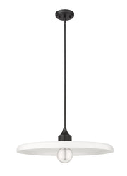 Paloma 1 Light 24" Pendant in Matte Black