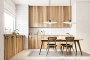 Paloma 1 Light 24" Pendant in Matte Black in a room setting
