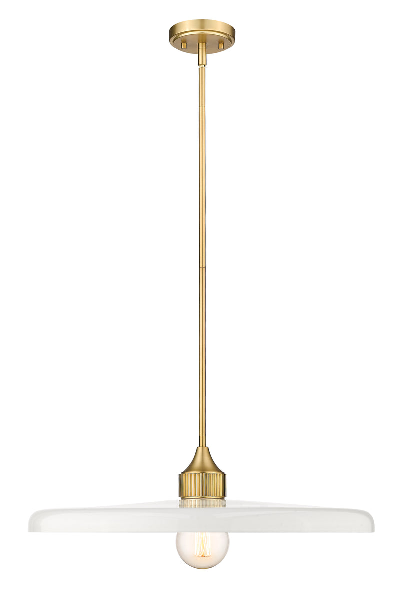 Paloma 1 Light 24" Pendant in Olde Brass