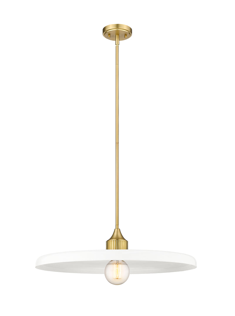 Paloma 1 Light 24" Pendant in Olde Brass