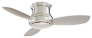 Concept II 44" LED Hugger Ceiling Fan in Brushed Nickel / Silver