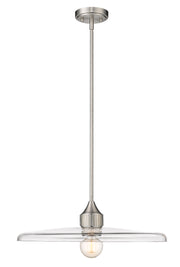 Paloma 1 Light 24" Pendant in Brushed Nickel