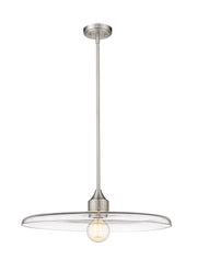 Paloma 1 Light 24" Pendant in Brushed Nickel
