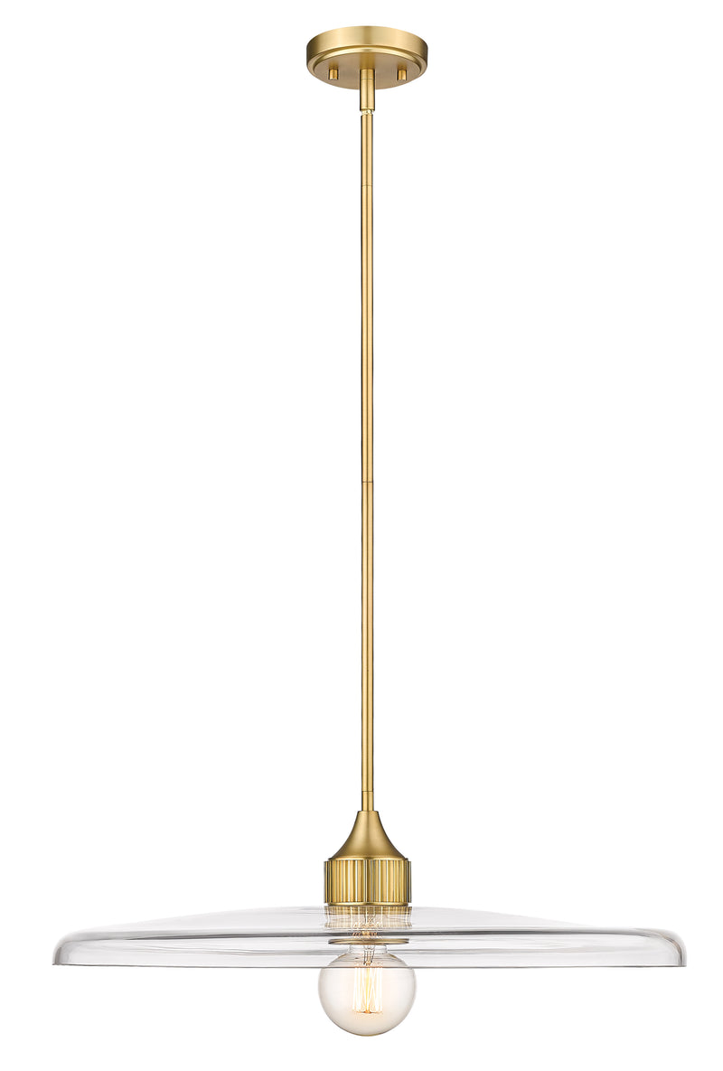 Paloma 1 Light 24" Pendant in Olde Brass