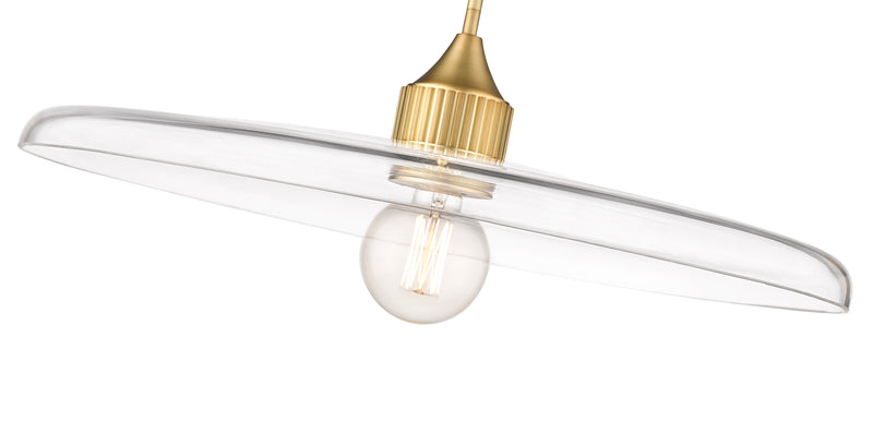 Paloma 1 Light 24" Pendant in Olde Brass