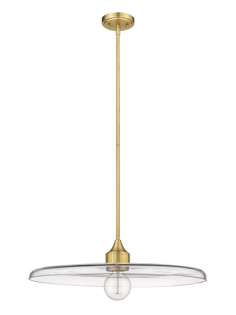 Paloma 1 Light 24" Pendant in Olde Brass