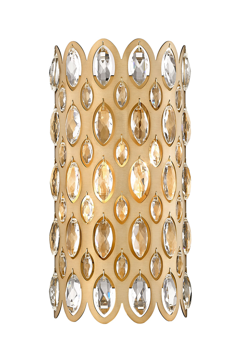 Dealey 2 Light 6.75" Wall Sconce in Heirloom Brass
