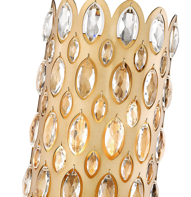 Dealey 2 Light 6.75" Wall Sconce in Heirloom Brass