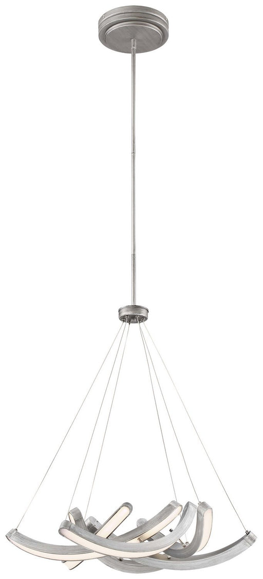 Swing Time LED Pendant in Brushed Silver