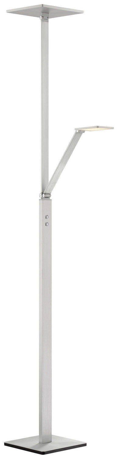 LED Floor Lamp in Chiseled Nickel - Lamps Expo