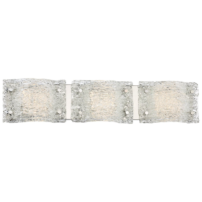 Forest Ice 3-Light LED Bath Vanity Light in Chrome