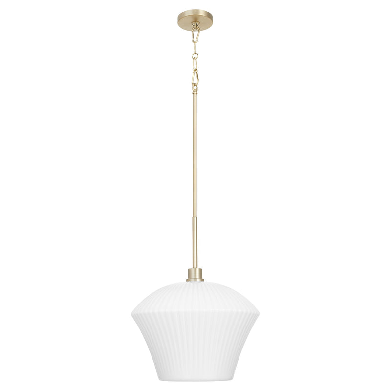 Cassini 15" Pendant in Aged Brass