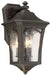 Solida Outdoor Wall Mount in Oil Rubbed Bronze with Gold High & Clear Seeded Glass