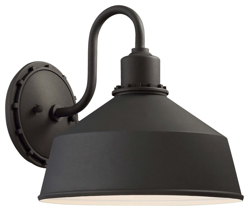 Mantiel Large Outdoor Wall Sconce in Black