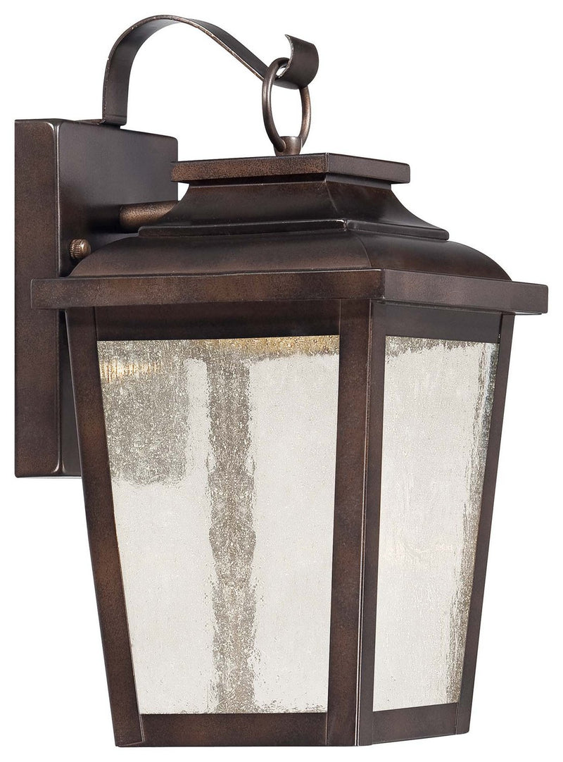 Irvington Manor Small Outdoor Wall Lantern in Chelesa Bronze
