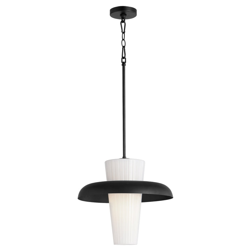 Mallory 16" Shade Pendant in Matte Black