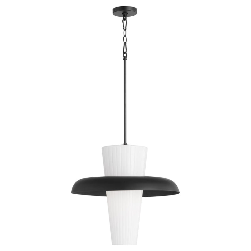 Mallory 20" Shade Pendant in Matte Black