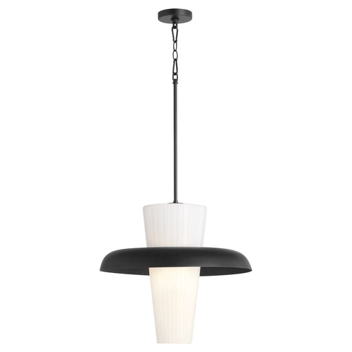 Mallory 20" Shade Pendant in Matte Black