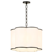 Belinder 4 Light Fabric Pendant in Matte Black