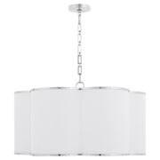 Belinder 6 Light Fabric Pendant in Chrome