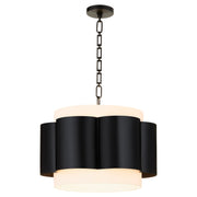 Belinder 4 Light Drum Pendant in Matte Black