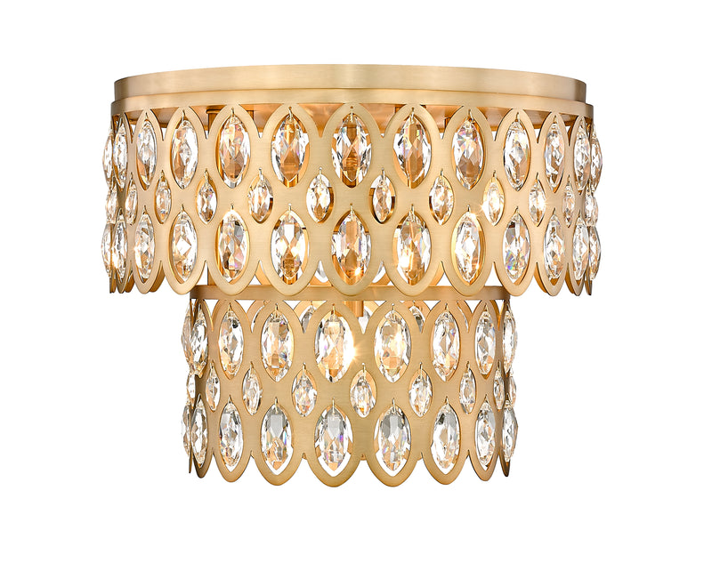Dealey 5 Light 15" Flush Mount in Heirloom Brass