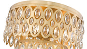 Dealey 5 Light 15" Flush Mount in Heirloom Brass