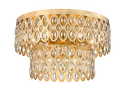 Dealey 9 Light 20" Flush Mount in Heirloom Brass
