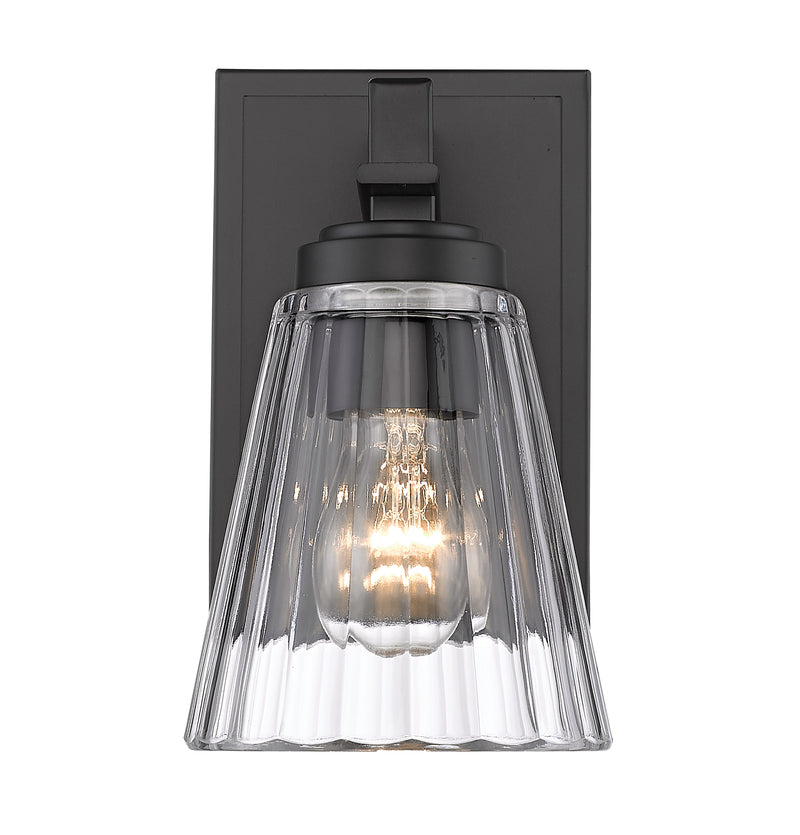 Lyna 1 Light 5" Wall Sconce in Matte Black