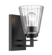 Lyna 1 Light 5" Wall Sconce in Matte Black