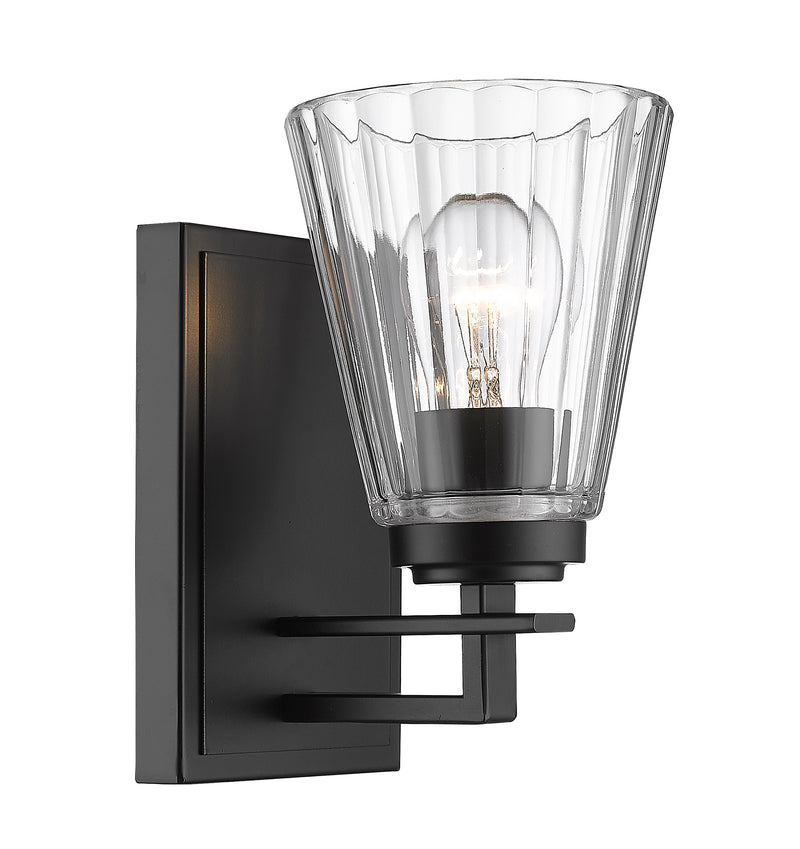 Lyna 1 Light 5" Wall Sconce in Matte Black