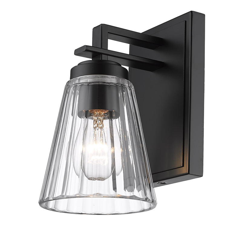Lyna 1 Light 5" Wall Sconce in Matte Black