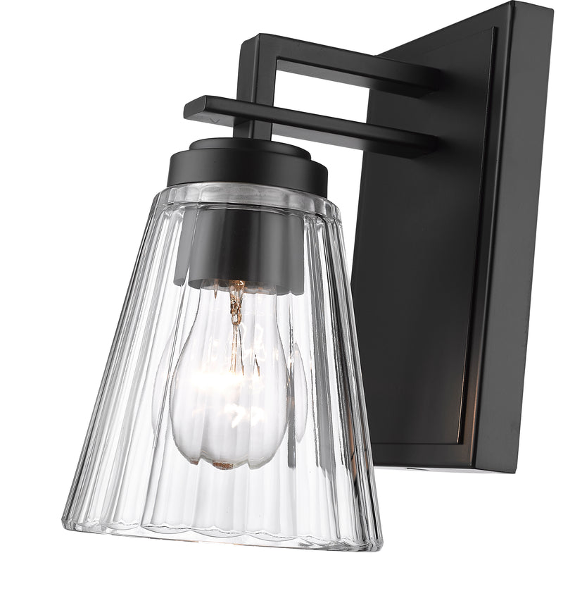 Lyna 1 Light 5" Wall Sconce in Matte Black